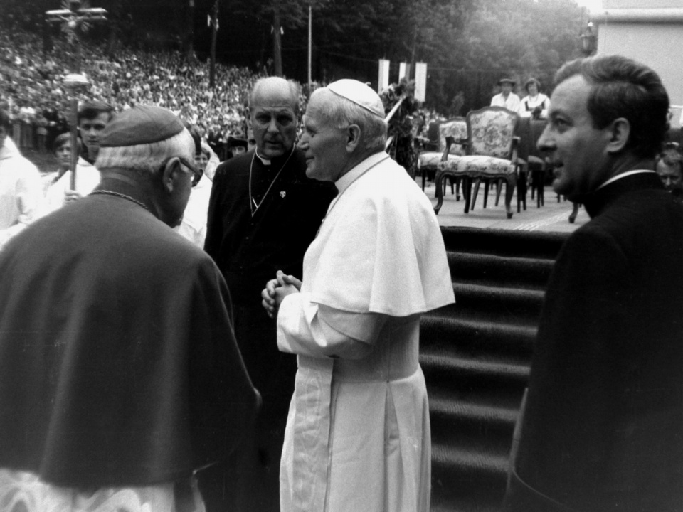 Papież Jan Paweł II na Górze Św. Anny [fot. Ryszard Łabus]